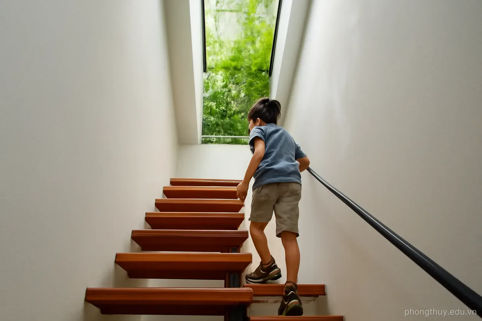 Nhà ống và cầu thang: vị trí nào vừa thoáng vừa hợp quan niệm